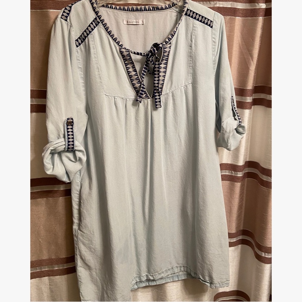 Light washed jean dress